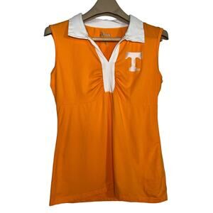 Klutch UT University of Tennessee Sleeveless Shirt XL Orange White Vols Collar